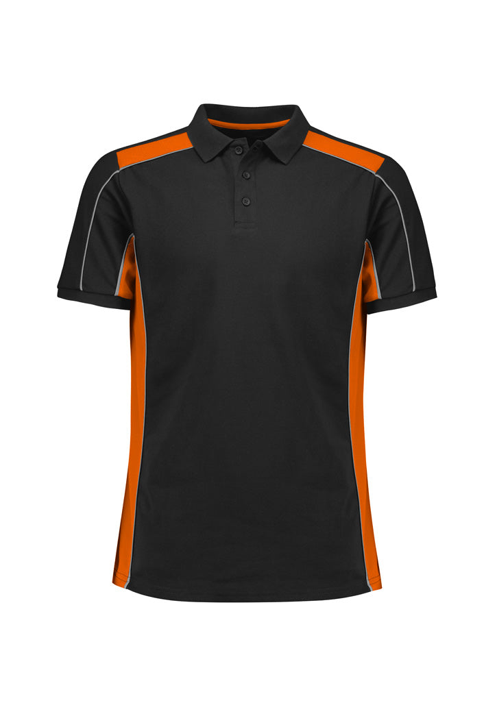 BIZ COLLECTION Unisex Grid Short Sleeve Polo P413US