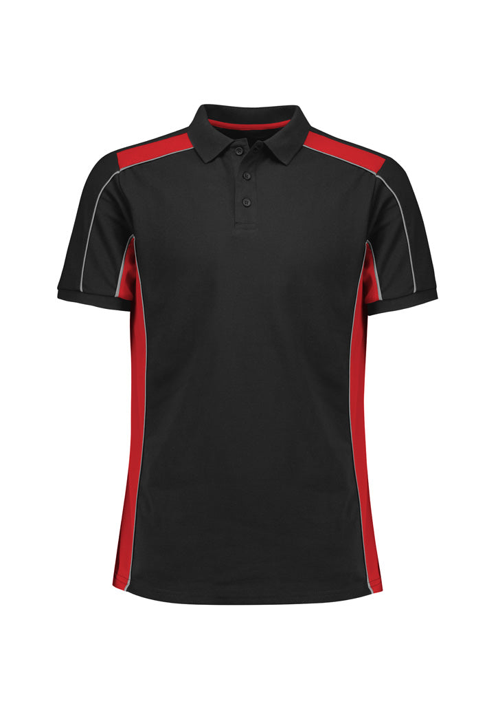 BIZ COLLECTION Unisex Grid Short Sleeve Polo P413US
