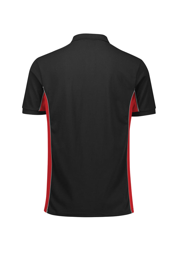 BIZ COLLECTION Unisex Grid Short Sleeve Polo P413US