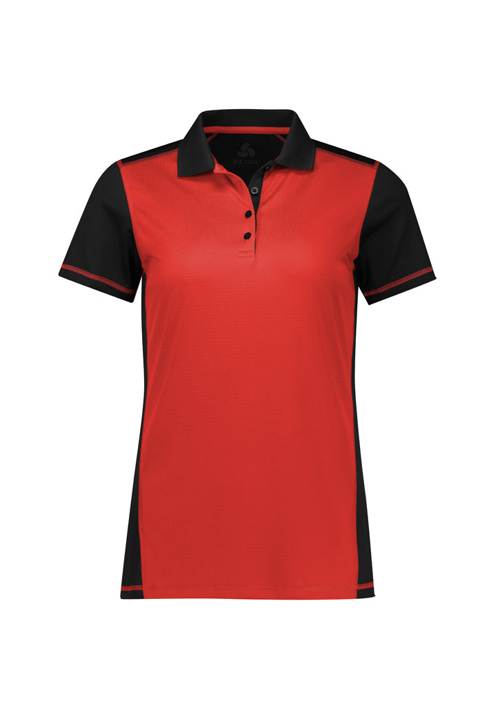 BIZ COLLECTION Womens Dart Short Sleeve Polo P419LS