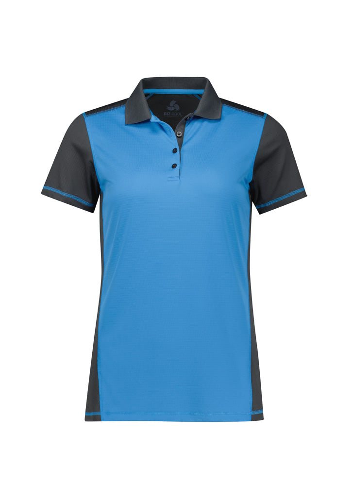 BIZ COLLECTION Womens Dart Short Sleeve Polo P419LS