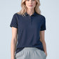 BIZ COLLECTION Womens Dart Short Sleeve Polo P419LS