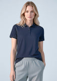 BIZ COLLECTION Womens Dart Short Sleeve Polo P419LS