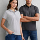 BIZ COLLECTION Womens Shadow Short Sleeve Polo P501LS