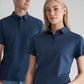 BIZ COLLECTION Womens Lotus Short Sleeve Polo P515LS