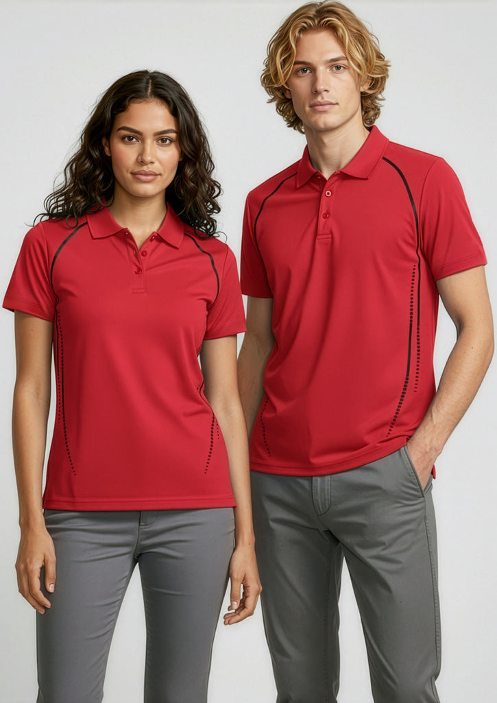 BIZ COLLECTION Womens Cyber Short Sleeve Polo P604LS