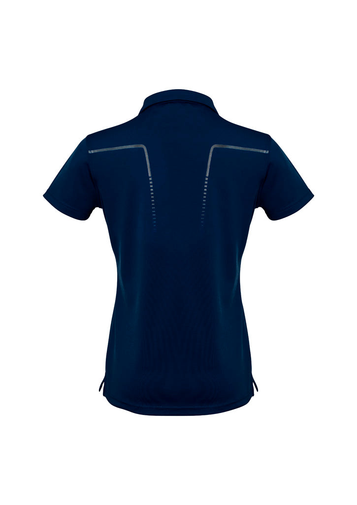 BIZ COLLECTION Womens Cyber Short Sleeve Polo P604LS