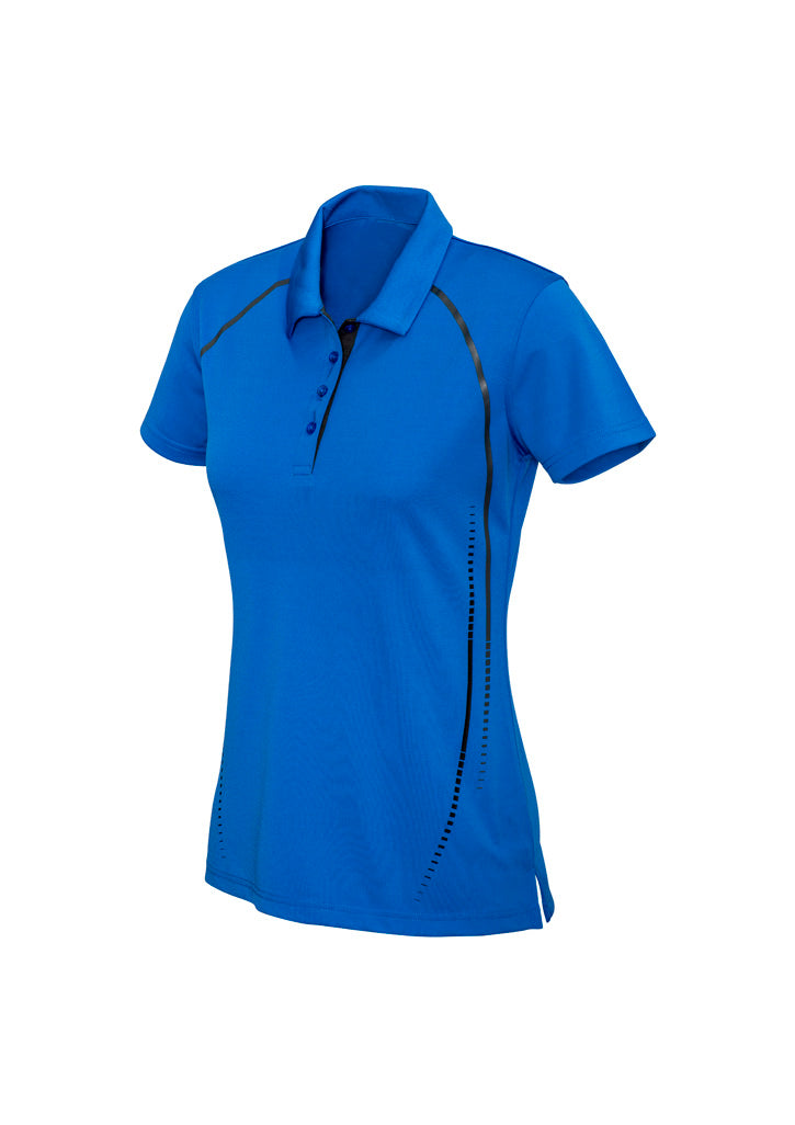BIZ COLLECTION Womens Cyber Short Sleeve Polo P604LS