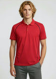 BIZ COLLECTION Mens Cyber Short Sleeve Polo P604MS