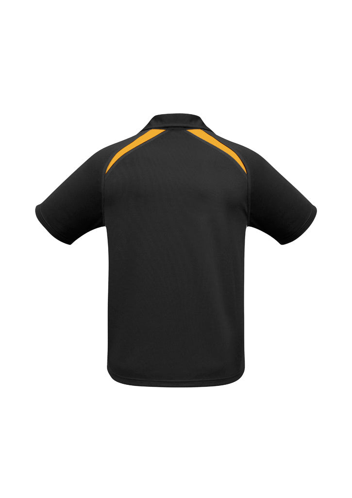 BIZ COLLECTION Mens Splice Short Sleeve Polo P7700