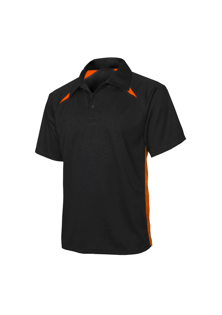 BIZ COLLECTION Mens Splice Short Sleeve Polo P7700