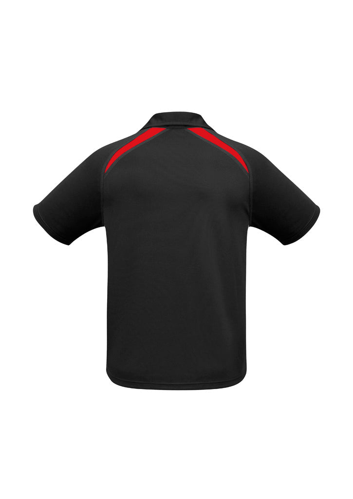 BIZ COLLECTION Mens Splice Short Sleeve Polo P7700