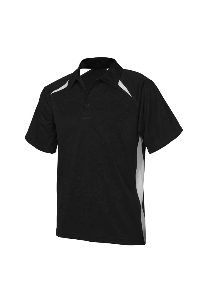 BIZ COLLECTION Mens Splice Short Sleeve Polo P7700