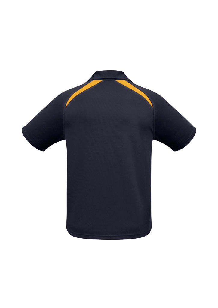 BIZ COLLECTION Mens Splice Short Sleeve Polo P7700
