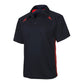 BIZ COLLECTION Mens Splice Short Sleeve Polo P7700