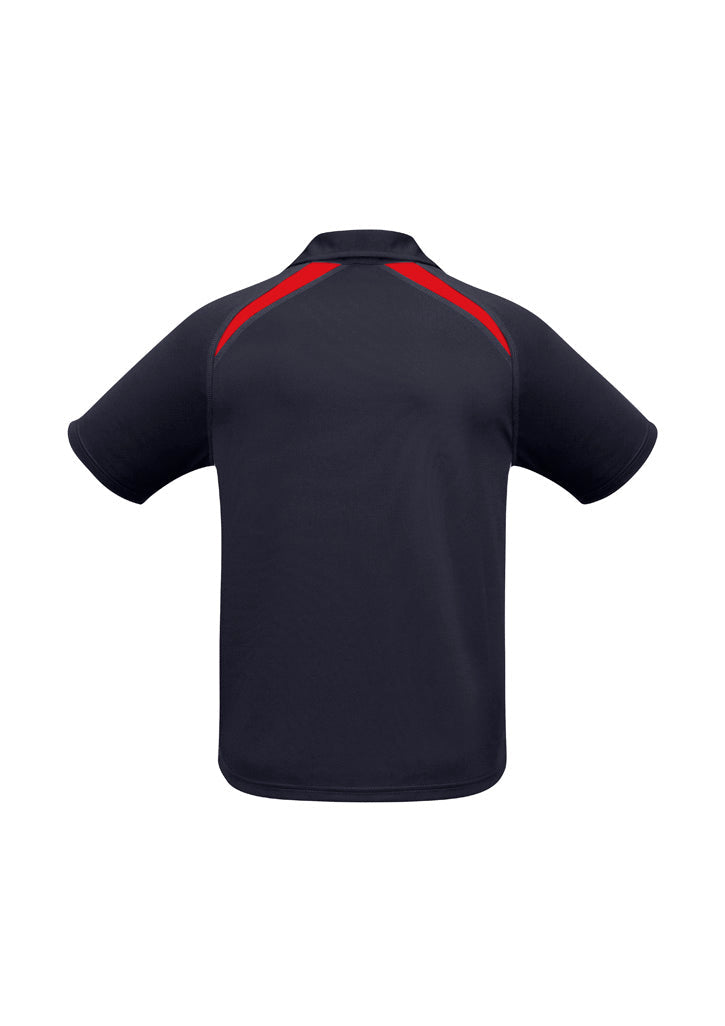 BIZ COLLECTION Mens Splice Short Sleeve Polo P7700