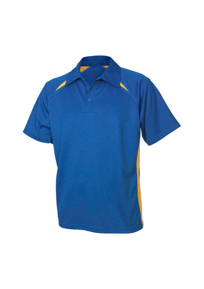 BIZ COLLECTION Mens Splice Short Sleeve Polo P7700