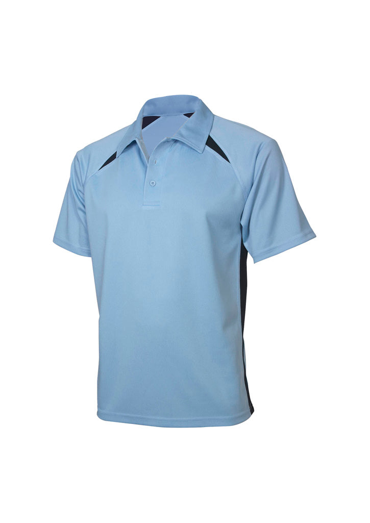 BIZ COLLECTION Mens Splice Short Sleeve Polo P7700