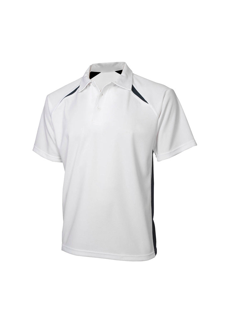 BIZ COLLECTION Mens Splice Short Sleeve Polo P7700