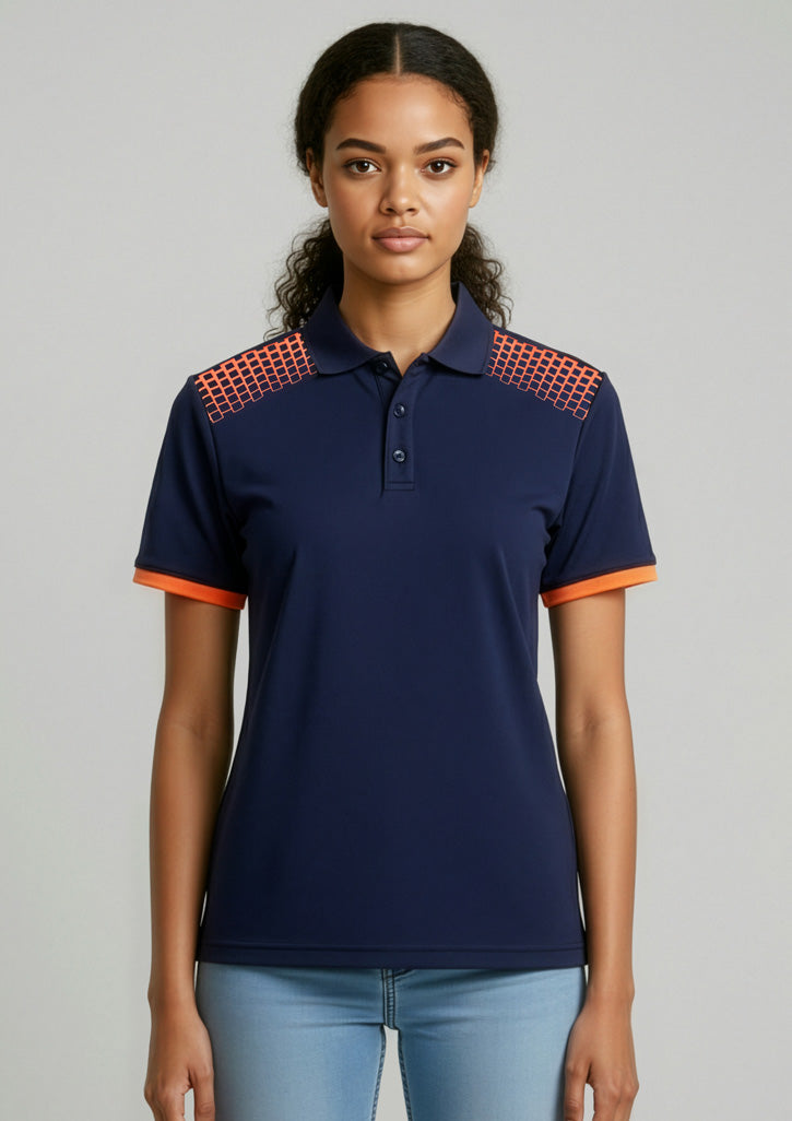 BIZ COLLECTION Womens Galaxy Short Sleeve Polo P900LS