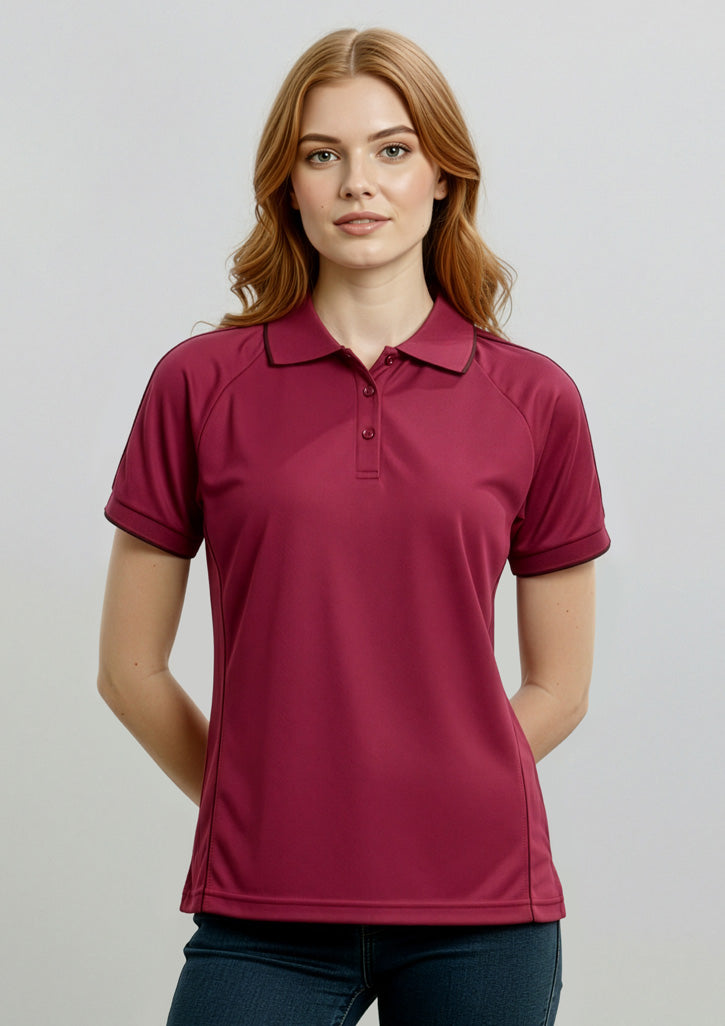 BIZ COLLECTION Womens Resort Short Sleeve Polo P9925