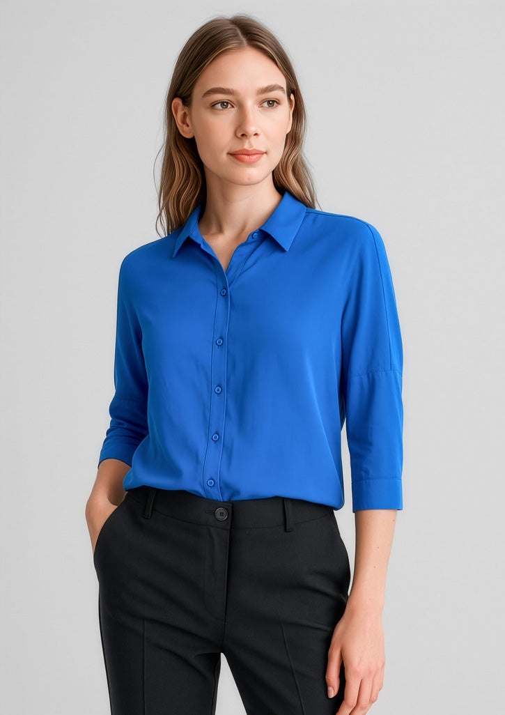 BIZ CORPORATES Womens Dahlia 3/4 Sleeve Blouse RB366LT