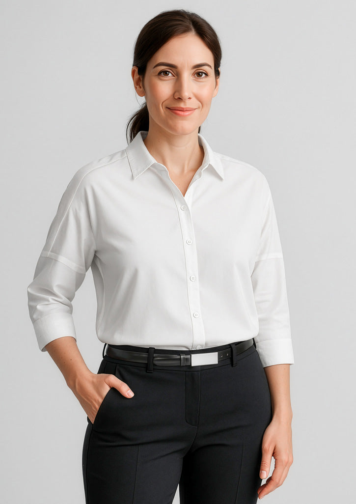 BIZ CORPORATES Womens Dahlia 3/4 Sleeve Blouse RB366LT
