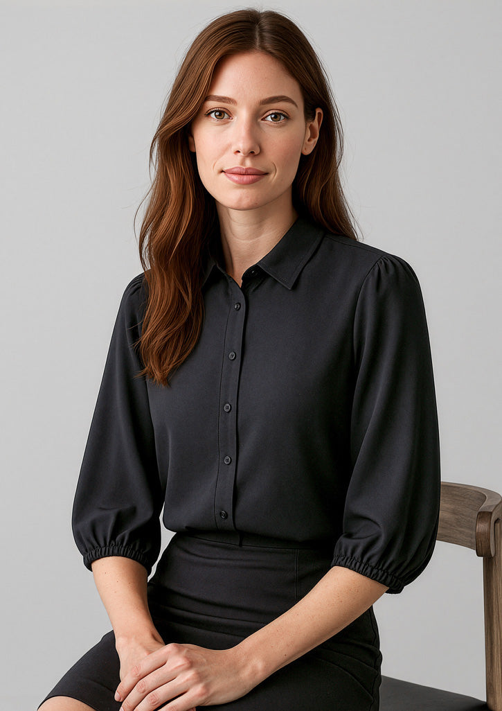 BIZ CORPORATES Womens Lucy 3/4 Sleeve Blouse RB965LT