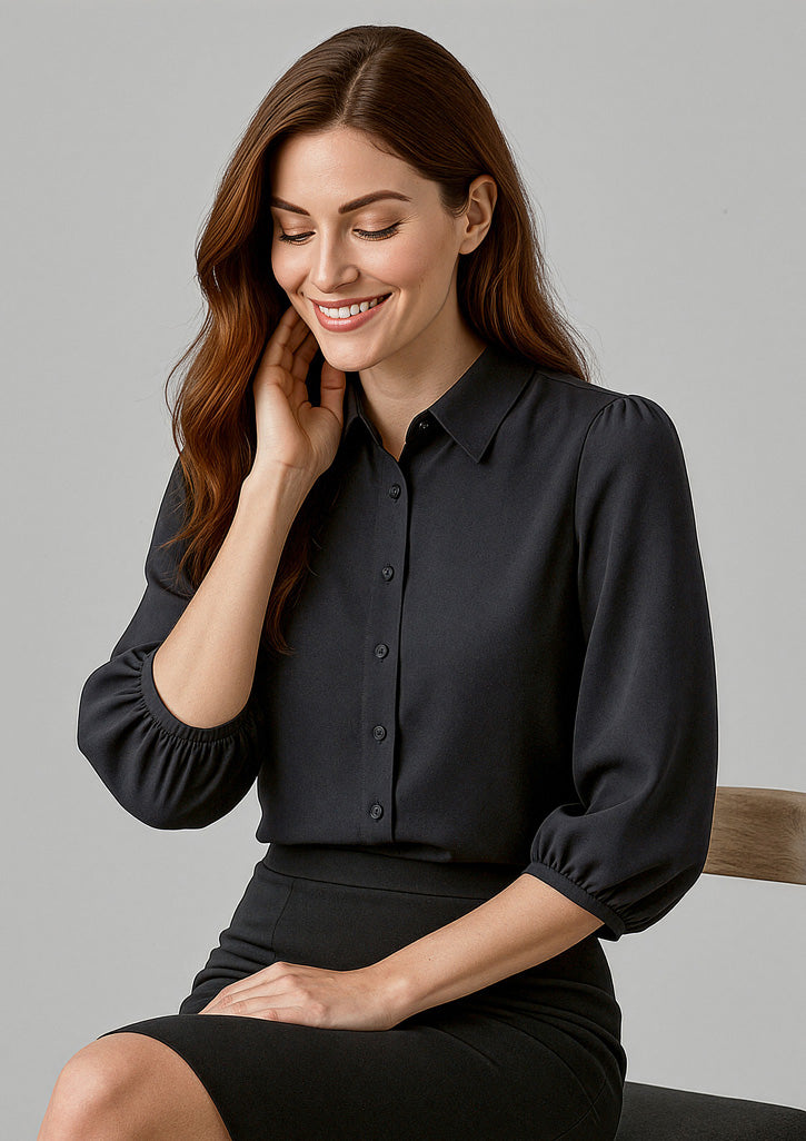 BIZ CORPORATES Womens Lucy 3/4 Sleeve Blouse RB965LT