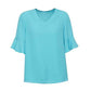 BIZ CORPORATES Womens Aria Fluted Sleeve Blouse RB966LS Clearance