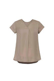 BIZ CORPORATES Womens Kayla V-Neck Pleat Blouse RB967LS Clearance