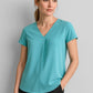 BIZ CORPORATES Womens Kayla V-Neck Pleat Blouse RB967LS