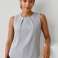 BIZ CORPORATES Womens Estelle Sleeveless Pleat Detail Blouse RB973LN