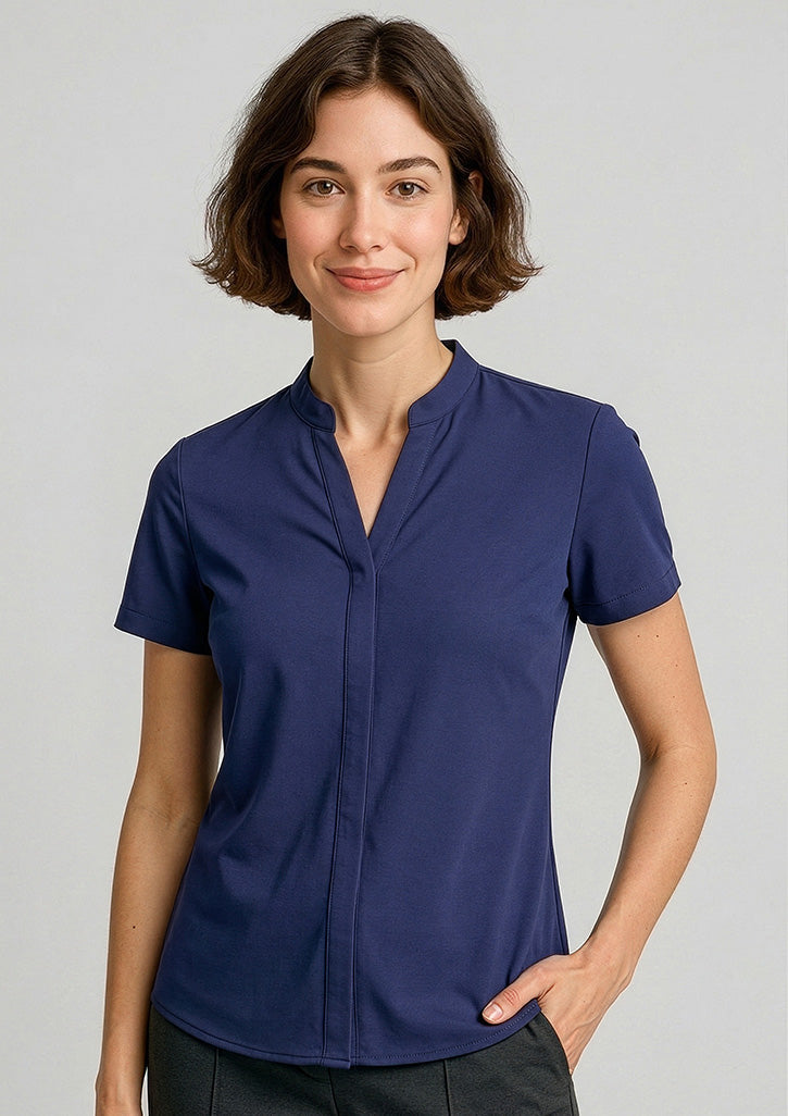 BIZ CORPORATES Womens Juliette Short Sleeve Blouse RB977LS