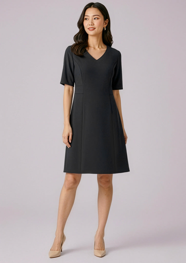 BIZ CORPORATES Womens Siena Extended Short Sleeve Dress RD974L