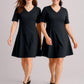 BIZ CORPORATES Womens Siena Extended Short Sleeve Dress RD974L