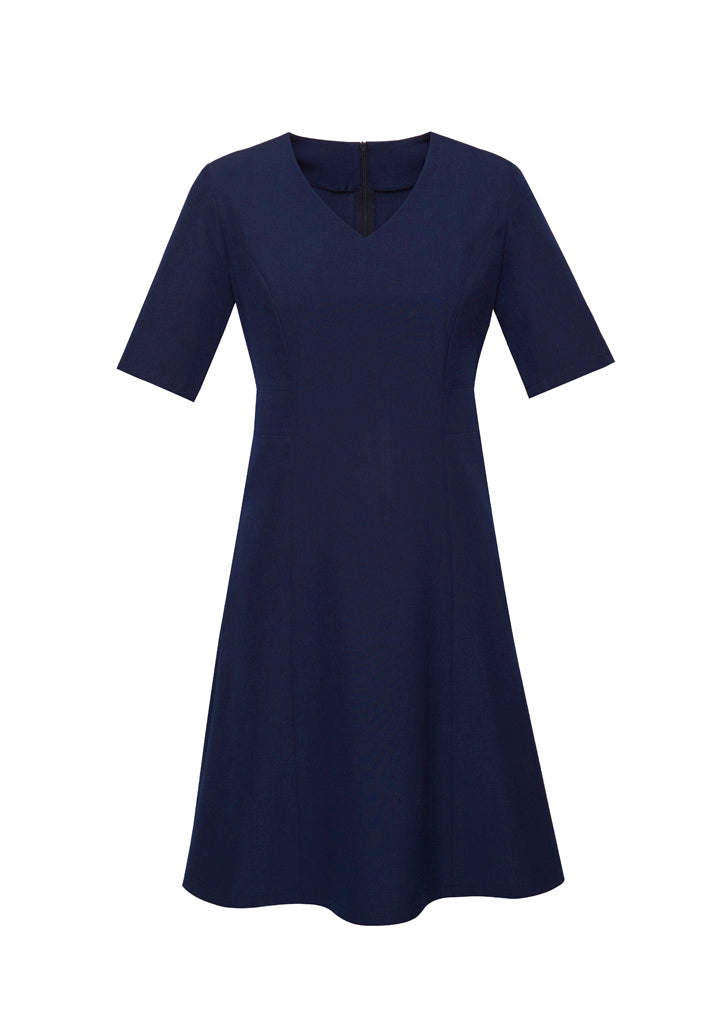 BIZ CORPORATES Womens Siena Extended Short Sleeve Dress RD974L