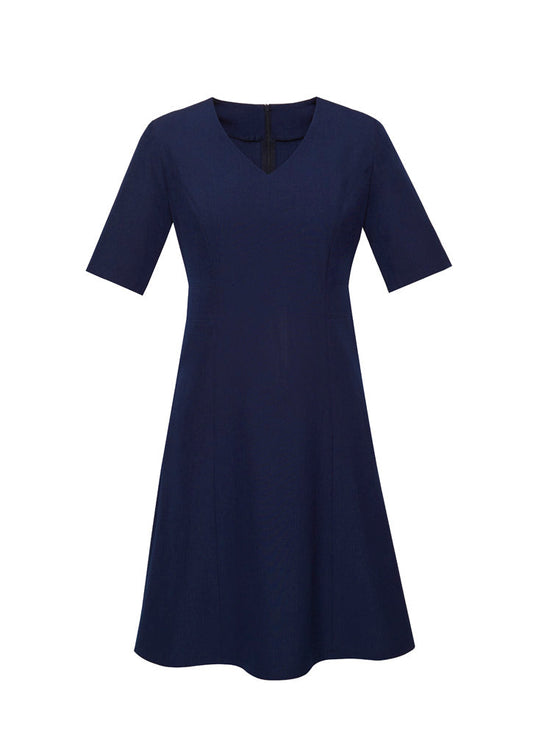 BIZ CORPORATES Womens Siena Extended Short Sleeve Dress RD974L