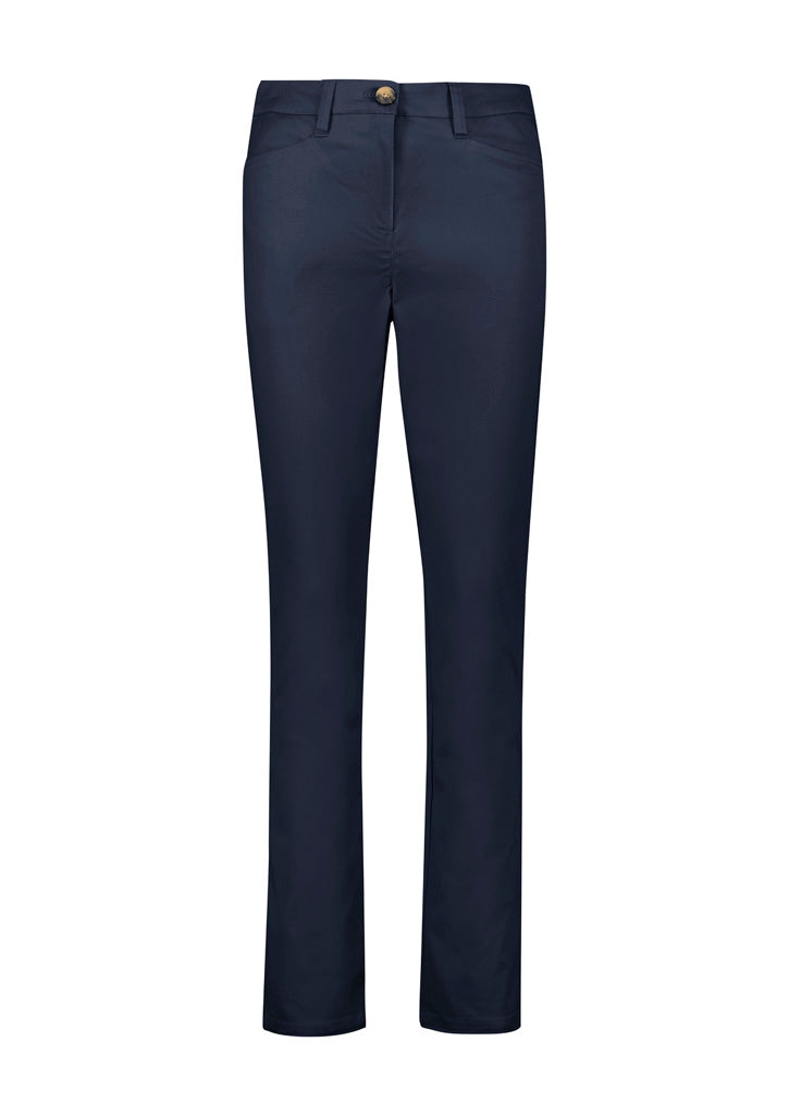 BIZ CORPORATES Womens Slim Leg Stretch Chino Pant RGP263L