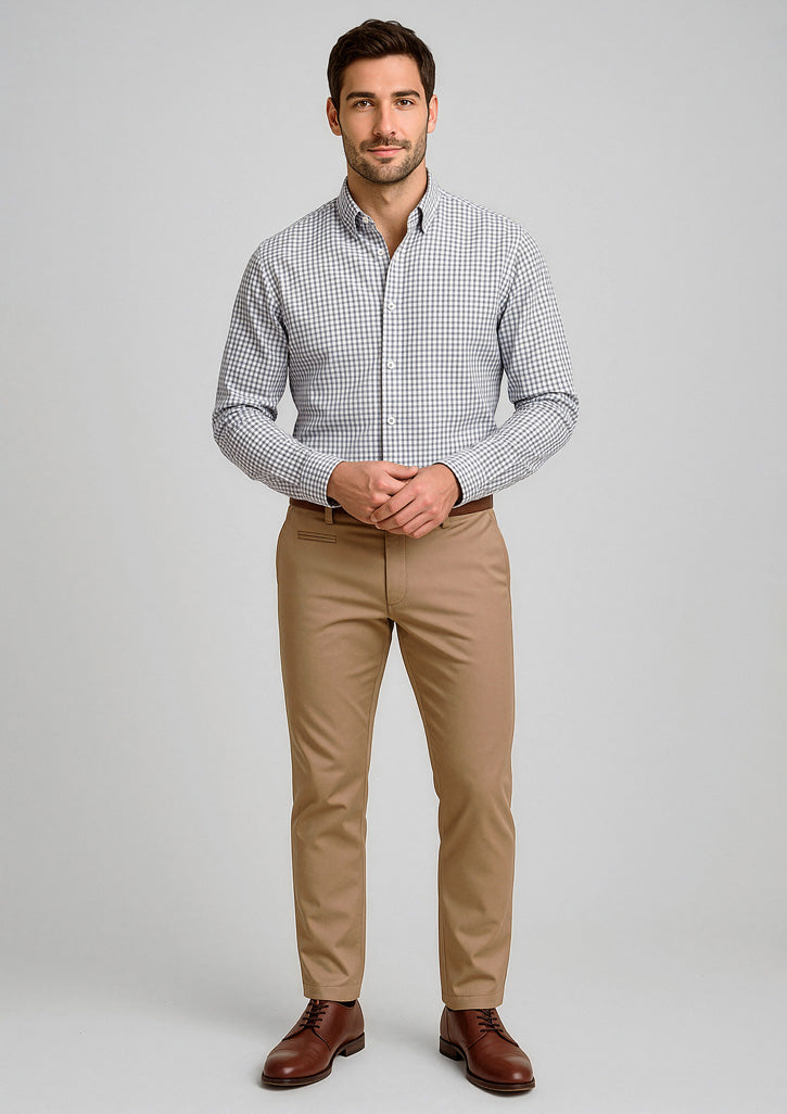 BIZ CORPORATES Mens Traveller Modern Stretch Chino Pant RGP264M