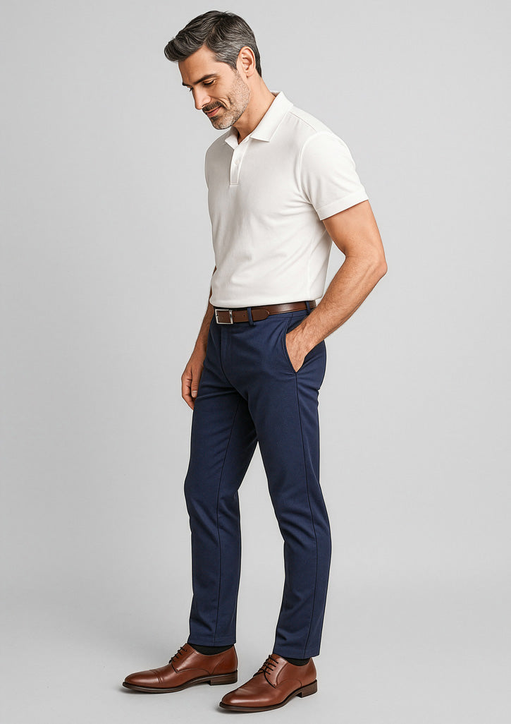 BIZ CORPORATES Mens Traveller Modern Stretch Chino Pant RGP264M