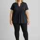 BIZ CORPORATES Womens Scuba Ponte High-rise Pull-on Corporate Legging RGP303L