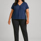 BIZ CORPORATES Womens Scuba Ponte Mid-rise Pull-on Pant RGP304L