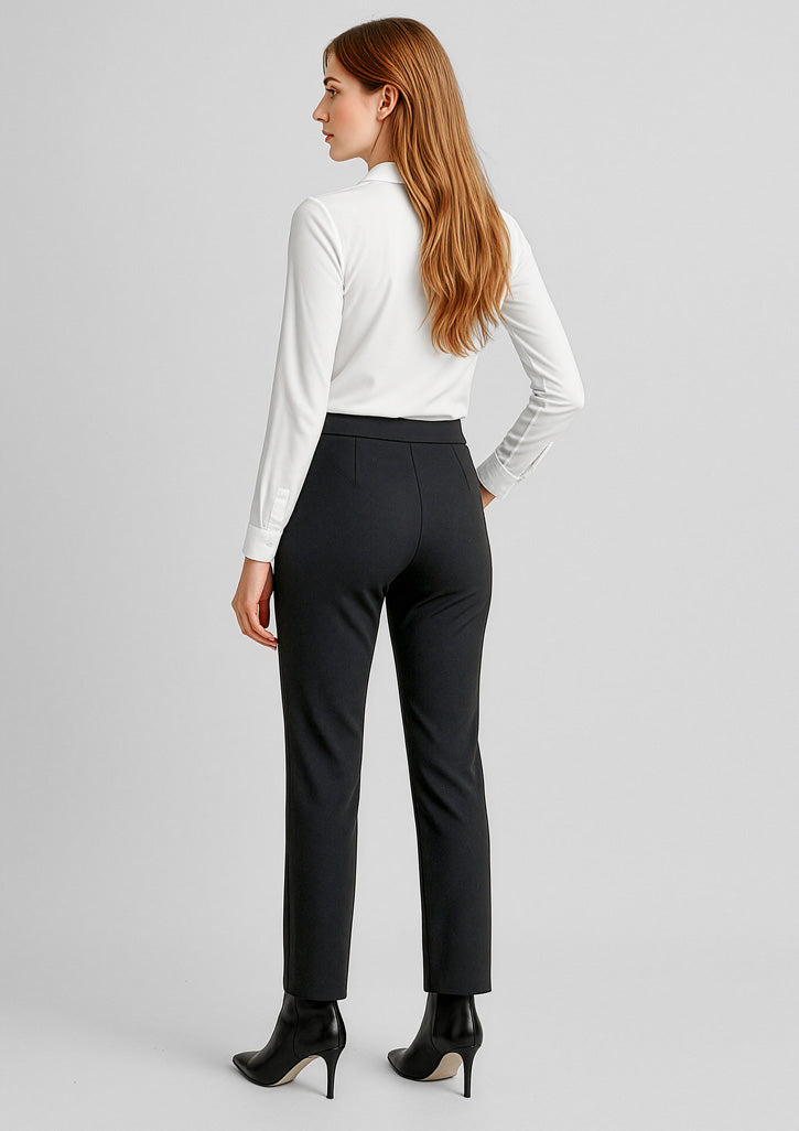 BIZ CORPORATES Womens Scuba Ponte Mid-rise Pull-on Pant RGP304L
