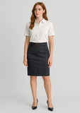 BIZ CORPORATES Womens Mid Waist Stretch Chino Skirt RGS264L