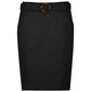 BIZ CORPORATES Womens Mid Waist Stretch Chino Skirt RGS264L