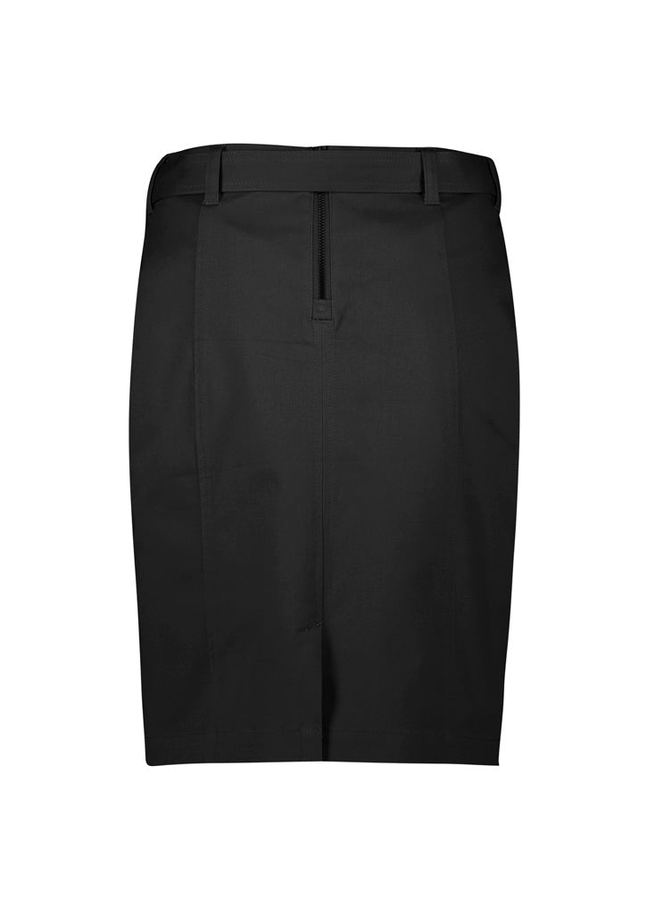 BIZ CORPORATES Womens Mid Waist Stretch Chino Skirt RGS264L