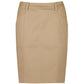 BIZ CORPORATES Womens Mid Waist Stretch Chino Skirt RGS264L