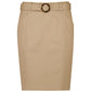 BIZ CORPORATES Womens Mid Waist Stretch Chino Skirt RGS264L