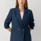 BIZ CORPORATES Womens Renew Double Breasted Longline Jacket RJ400L